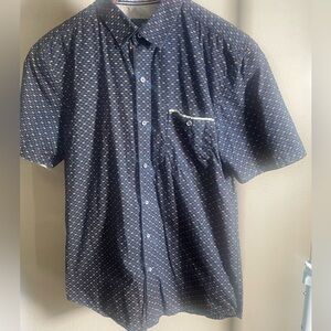 Craft+Flow Men Casual Button Up Short Sleeve Small